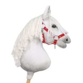 The adjustable halter for Hobby Horse A3 - red
