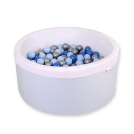 Toddlers Ball-pit minky Dry Pool with balls 200pcs - blue