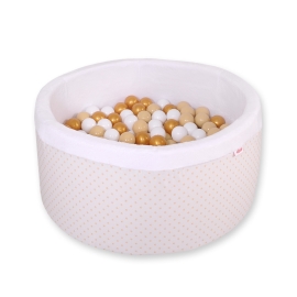 Toddlers Ball-pit minky with balls 200pcs - golden Stars