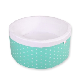 Toddlers Ball-pit minky without balls - mint stars