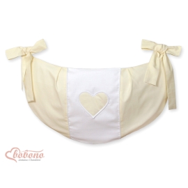 Toys bag- Hanging Hearts cream