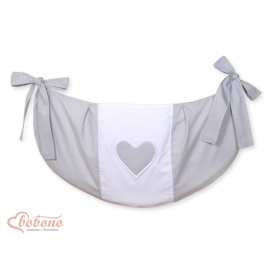 Toys bag- Hanging Hearts Gray