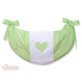 Toys bag- Hanging Hearts green