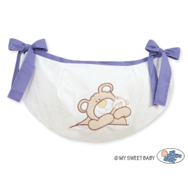 Toys bag- Teddy bear Barnaba lilac