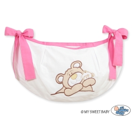 Toys bag- Teddy bear Barnaba pink