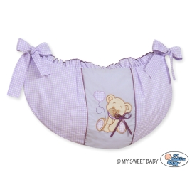 Toys bag- Teddy Bear with bow lilac