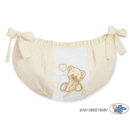 Toys bag- Teddy bear with bow white