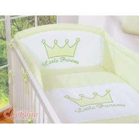 Universal Baby Bed Bumper- Little Prince/Princess green