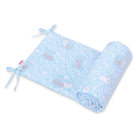 Universal bumper for cot - blue rabbits