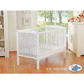 Wicker Baby cot 120x60cm no. 5007-07