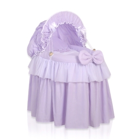 Wicker crib for dolls with hood no. 2158-304