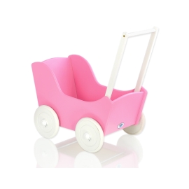 Wooden Carriage for Doll Fuchsia
