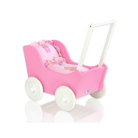 Wooden Doll Carriage Fuchsia -558