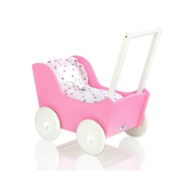 Wooden Doll Carriage Fuchsia -622