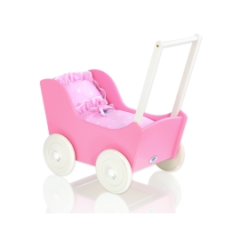 Wooden Doll Carriage Fuchsia -719
