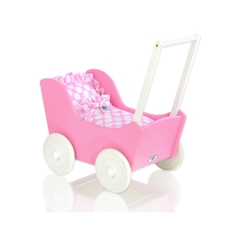 Wooden Doll Carriage Fuchsia -768