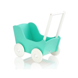 Wooden Doll pram Mint