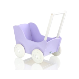 Wooden Doll Stroller Lilac