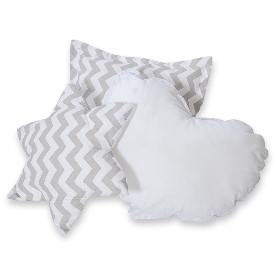 3pcs pillow set - Chevron Gray