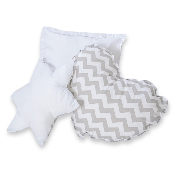 3pcs pillow set - Chevron Gray