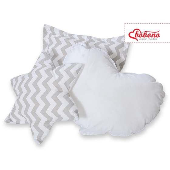 3pcs pillow set - Chevron Gray