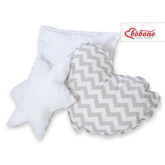 3pcs pillow set - Chevron Gray