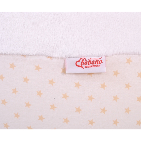 Baby Ball-pit minky without balls - golden stars