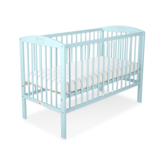 Baby Bed 120x60cm with crown no. 5006-02- mint