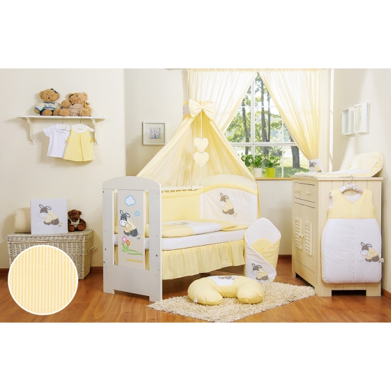 Baby Bed Canopy made of cotton- Donkey Luca yellow