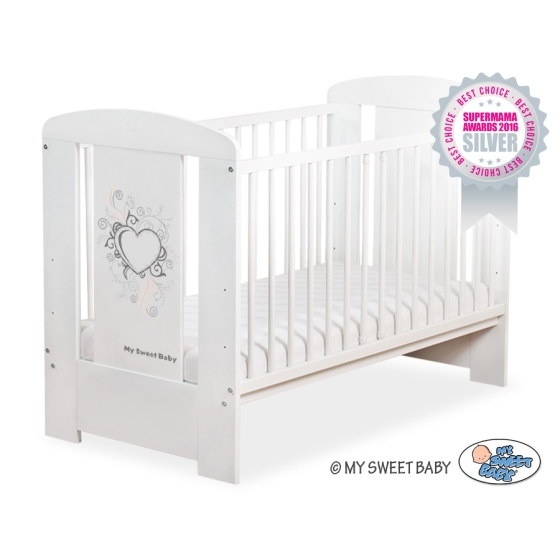 Baby cot bed 120x60cm Chic no. 5010-07-1