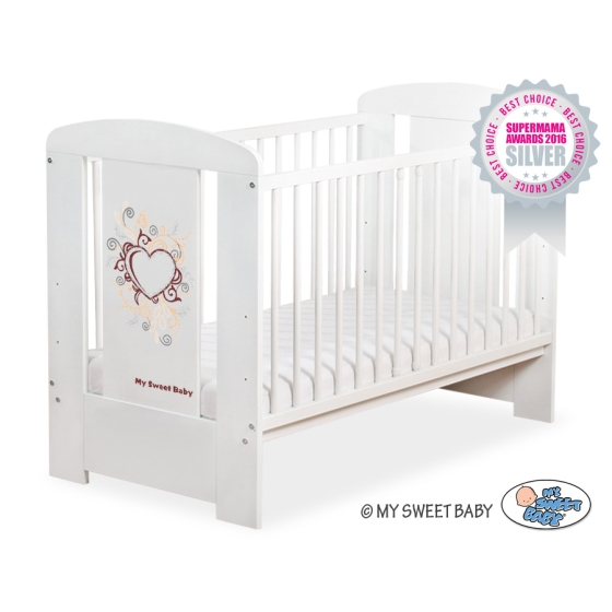 Baby cot bed 120x60cm Chic no. 5010-07-2
