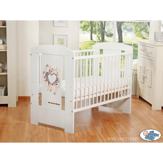 Baby cot bed 120x60cm Chic no. 5010-07-2