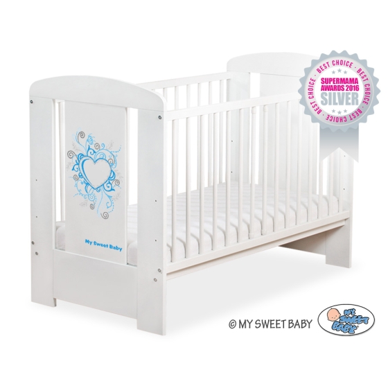 Baby cot bed 120x60cm Chic no. 5010-07-4