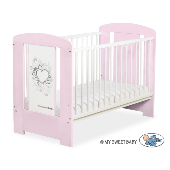 Baby cot bed 120x60cm Chic no. 5010-08-1
