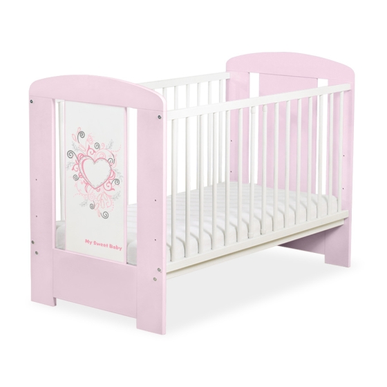 Baby cot bed 120x60cm Chic no. 5010-08-3