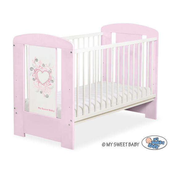 Baby cot bed 120x60cm Chic no. 5010-08-3