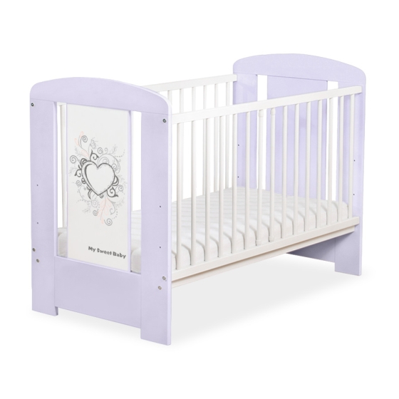 Baby cot bed 120x60cm Chic no. 5010-09-1