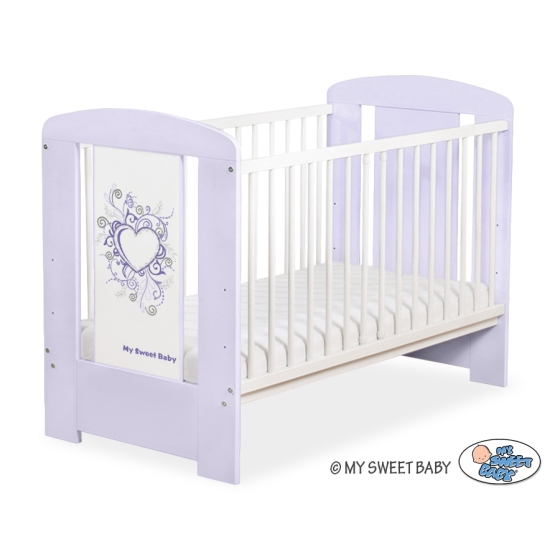 Baby cot bed 120x60cm Chic no. 5010-09-6