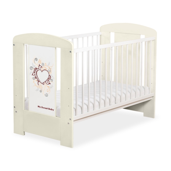 Baby cot bed 120x60cm Chic no. 5010-10-2