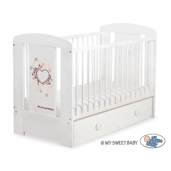 Baby cot bed 120x60cm Chic with drawer MAXI
