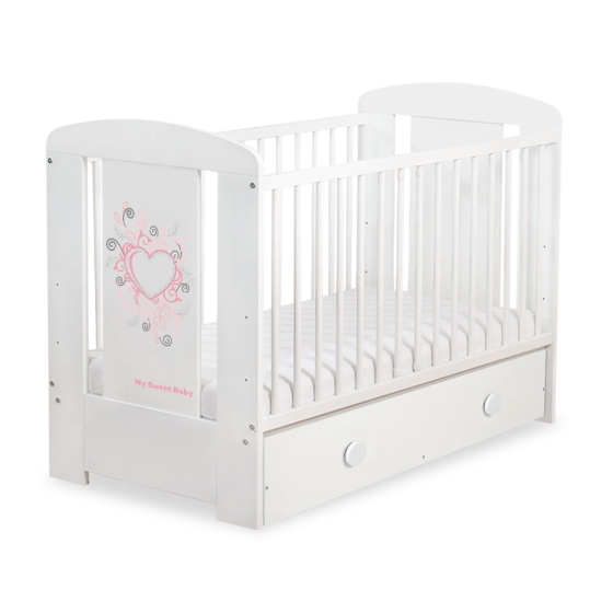 Baby cot bed 120x60cm Chic with drawer MAXI