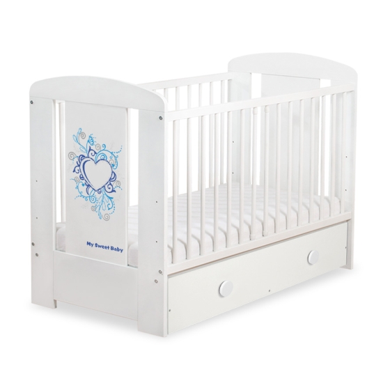 Baby cot bed 120x60cm Chic with drawer MAXI