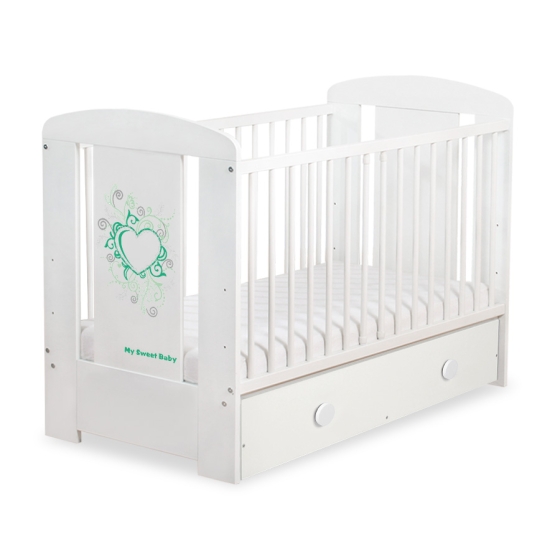Baby cot bed 120x60cm Chic with drawer MAXI