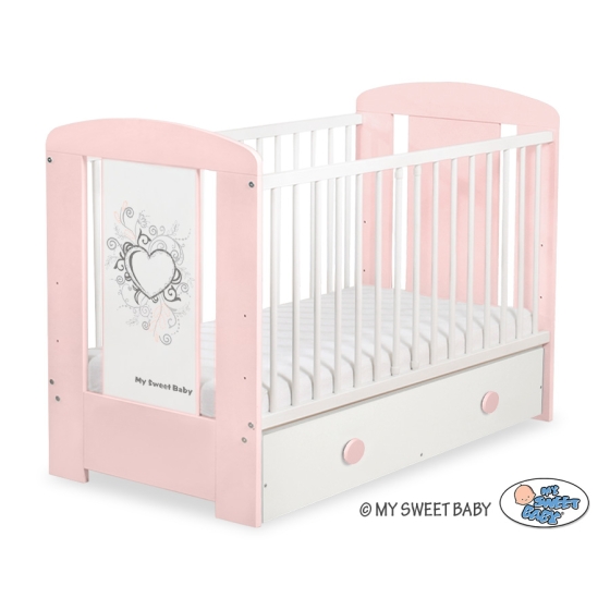 Baby cot bed 120x60cm Chic with drawer MAXI