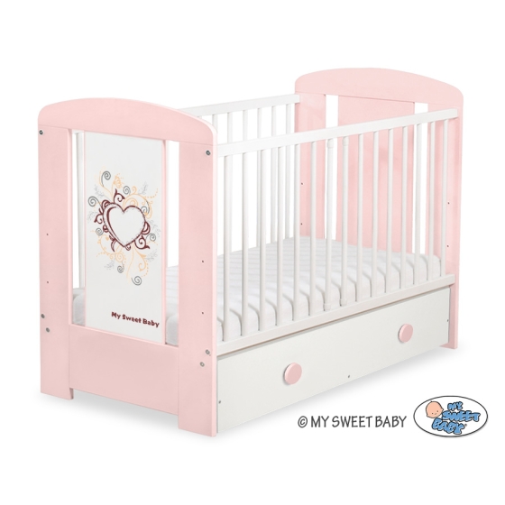 Baby cot bed 120x60cm Chic with drawer MAXI