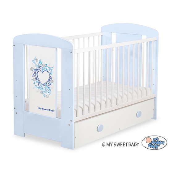 Baby cot bed 120x60cm Chic with drawer MAXI