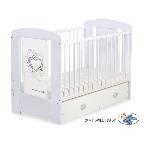 Baby cot bed 120x60cm Chic with drawer MAXI