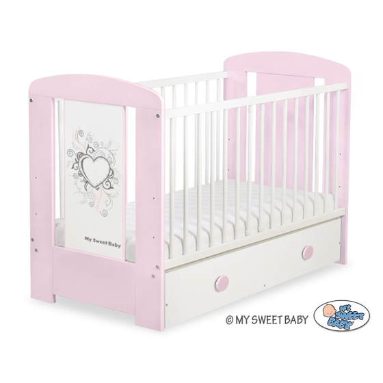 Baby cot bed 120x60cm Chic with drawer MAXI