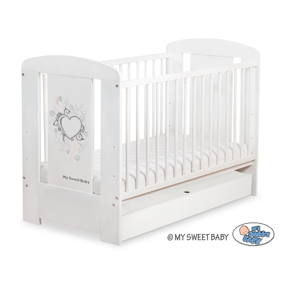Baby cot bed 120x60cm Chic with drawer STANDARD