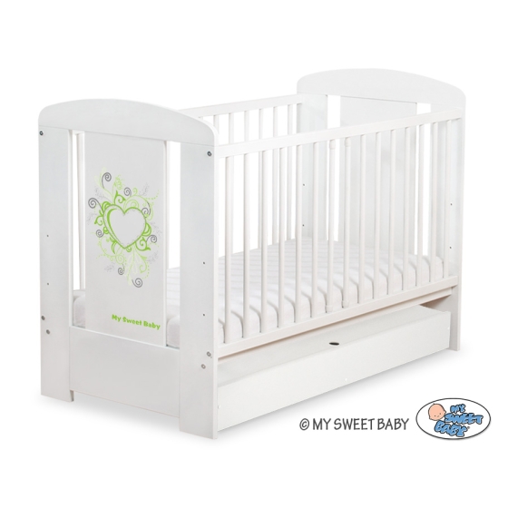 Baby cot bed 120x60cm Chic with drawer STANDARD